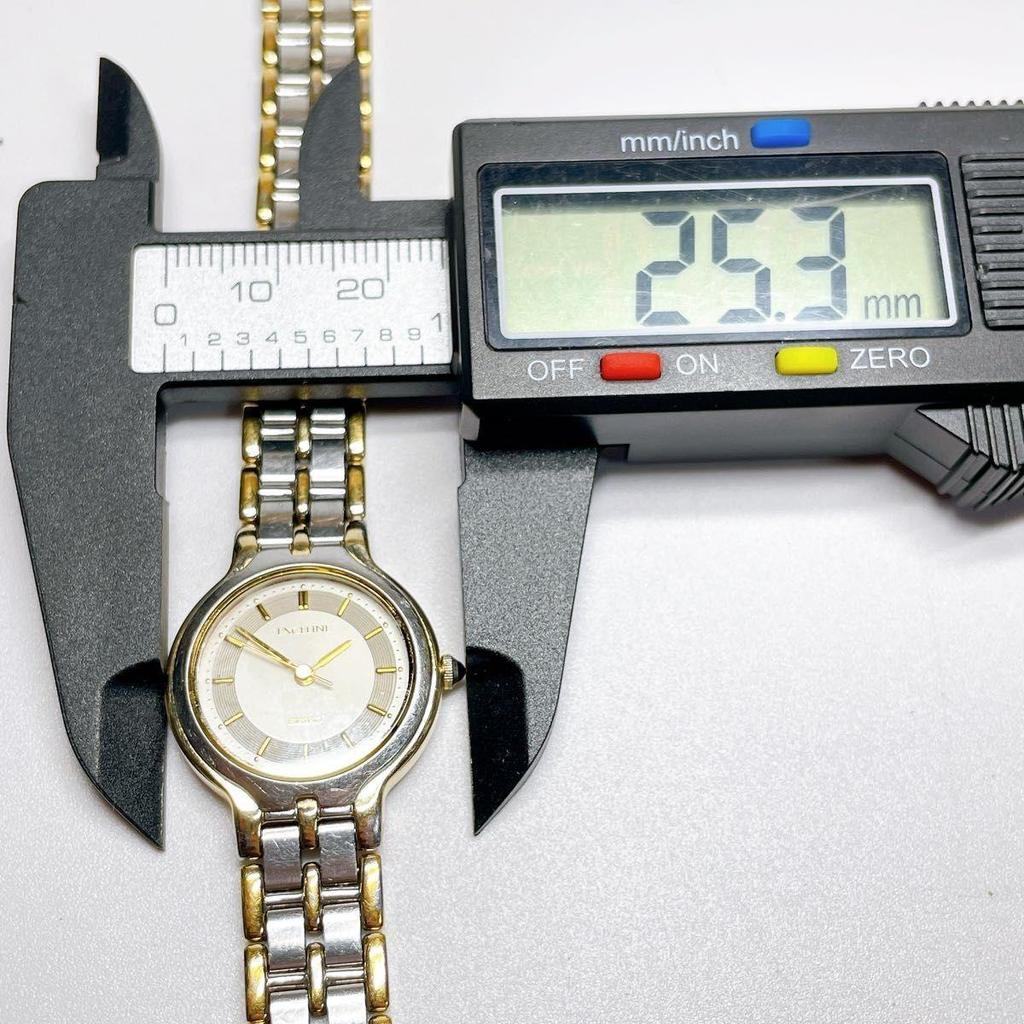 Used 115 SEIKO Excelsior Ladies Watch Quartz New Battery Combi 115