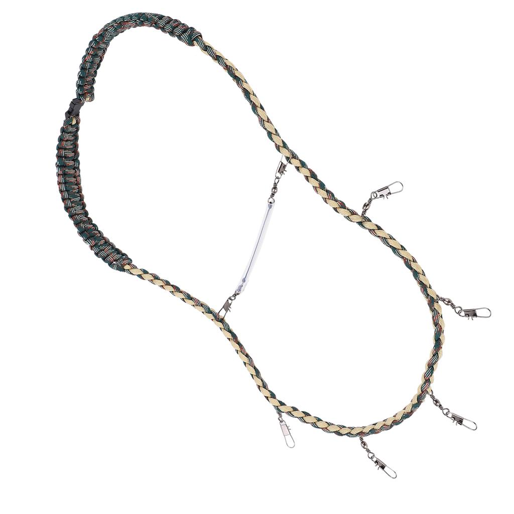 Fliegenfischen Nylon Geflochtenes Schlüsselband Halskette Angelzange Patch Pinzette Vorfachhalter Werkzeuge