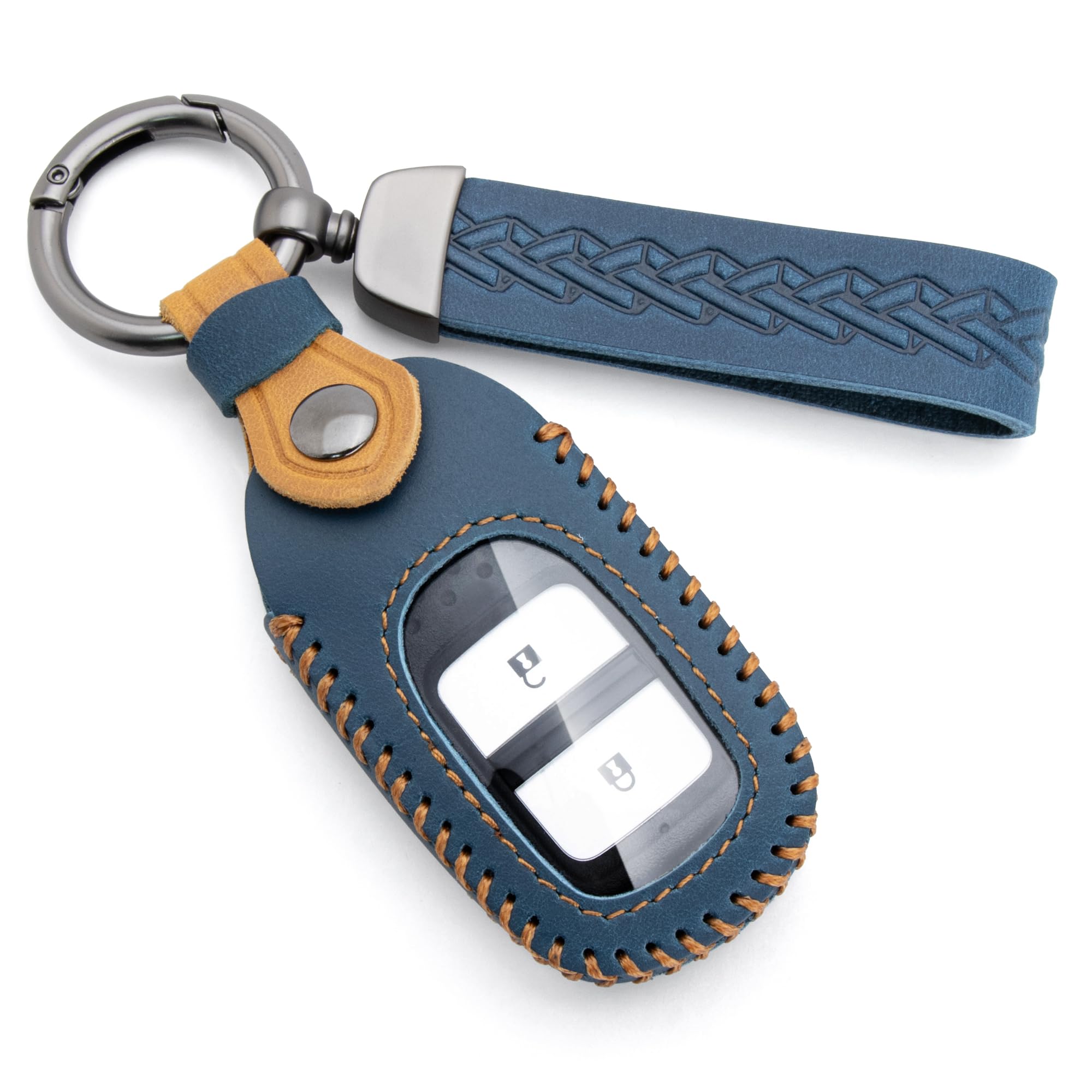 

Материал чехла для ключа Honda, который выдерживает натуральную кожу Crazy Horse, чехол для смарт-ключа, крышка для ключа, ударопрочный, устойчивый к царапинам, новый Vezel Civic