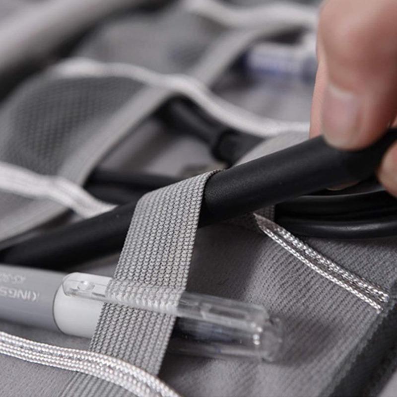 1PC Storage Bag Data Cable Travel Charging Treasure Headset Storage Box Cosmetics Division Storage Digital Bag