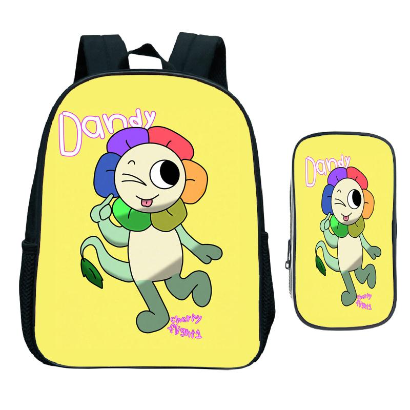 2 szt. Plecak przedszkolny Dandy's World Plecak szkolny z kreskówką dla dzieci do przedszkola dla małych dzieci, artykuły szkolne, torby dla niemowląt