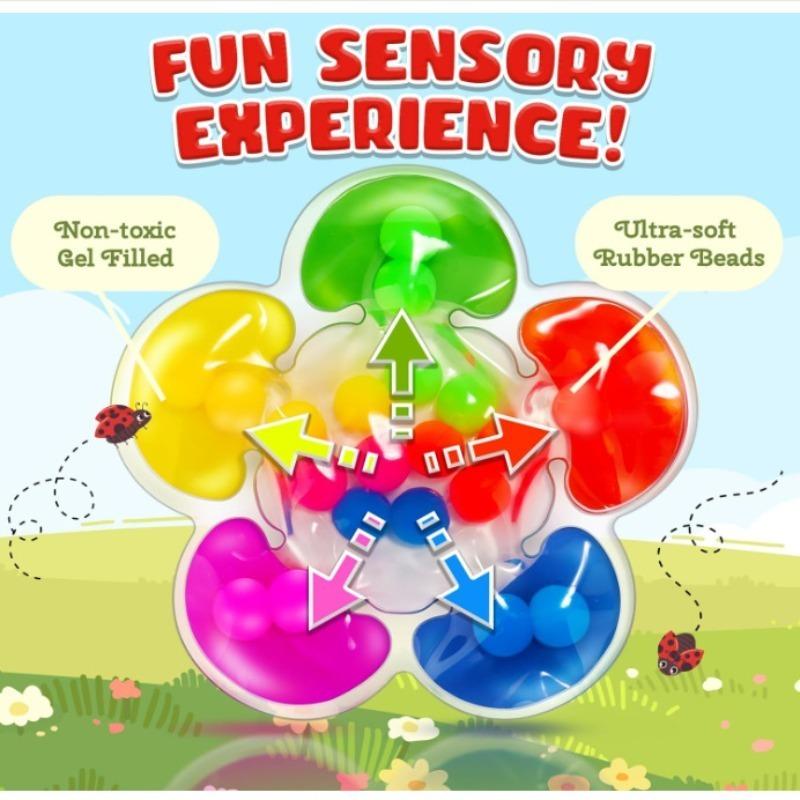 Montessori Five Color Sorting Sensory Toy for Kids Colorful Balls for Fine Motor Skills Development Toys Games Party Gifts