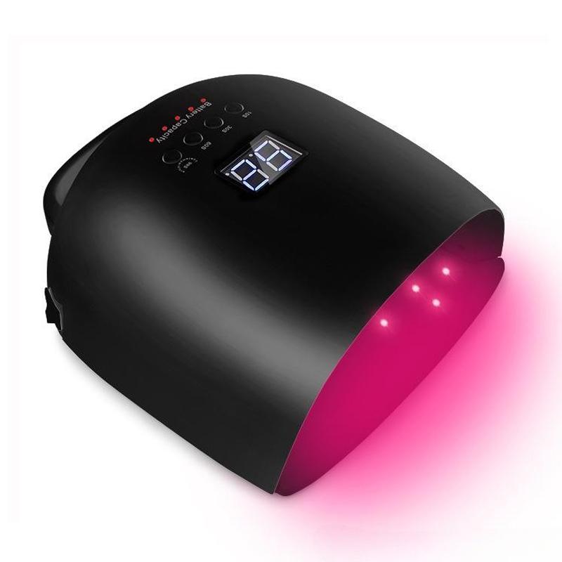 

Rechargeable Nail Drying Lamp 86W Wireless Gel Polish Drying Machine Red Light Manicure with Handle Cordless Nail UV LED Lamp