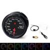 0-100 PSI Oil Pressure Gauge Meter 2" 52mm 7 Colors Backligjht 12V With Sensor