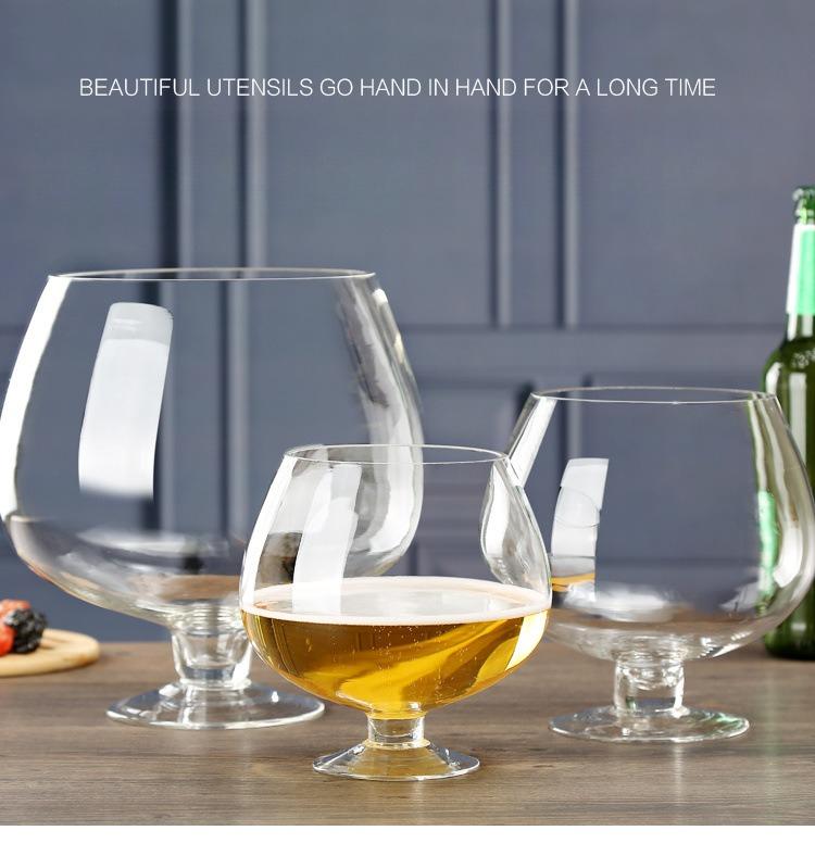 Super Large Hand Blown Goblet Glass Multi Capacity Wine Beer Brandy Juice Cup Oversized Party Bar Beverage Mug For Home Gathering