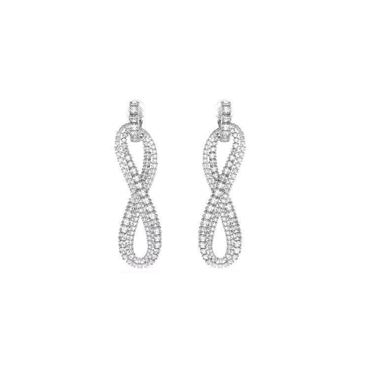 Swarovski Hyperbola Clip-On Elegant Fashion Earrings Women earrings Silver 5616586 Silver,F