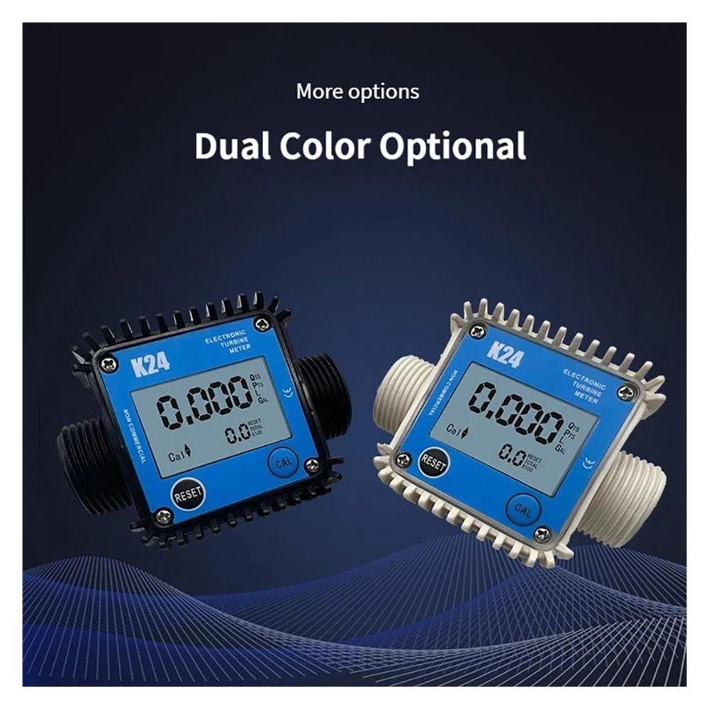 High Accuracy Digital Flow Meter Plastic External Thread Liquid Flow Meter Water Measuring