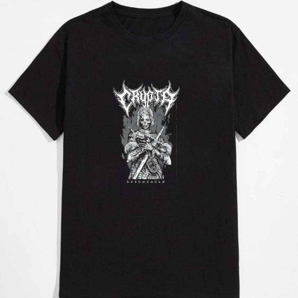 Vintage crypta stronghold black cotton tshirt all sizes sxl music fan gift
