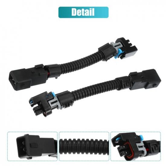 Pack of 8 For LS1 LS6 LT1 EV1 Injector Harness Connector Injector Harness Black