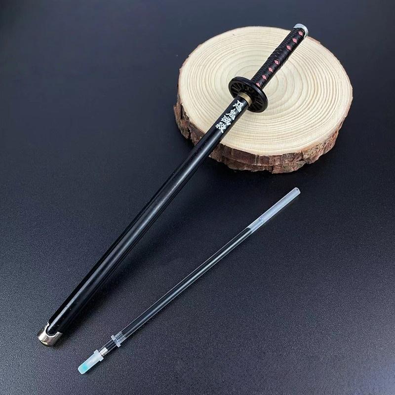Figurina Modelo de Bolígrafo Firma de 7.8 pulgadas 20 cm Aleación Tamaño Real Bolígrafo de Bola Anime Figura Japonesa Accesorios Suministros de Oficina Regalos