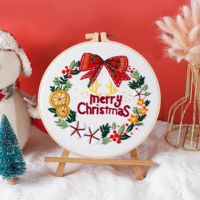New Christmas Models, Handmade Embroidered Diy Material Packs, Merry Christmas Tree Gifts, Elk
