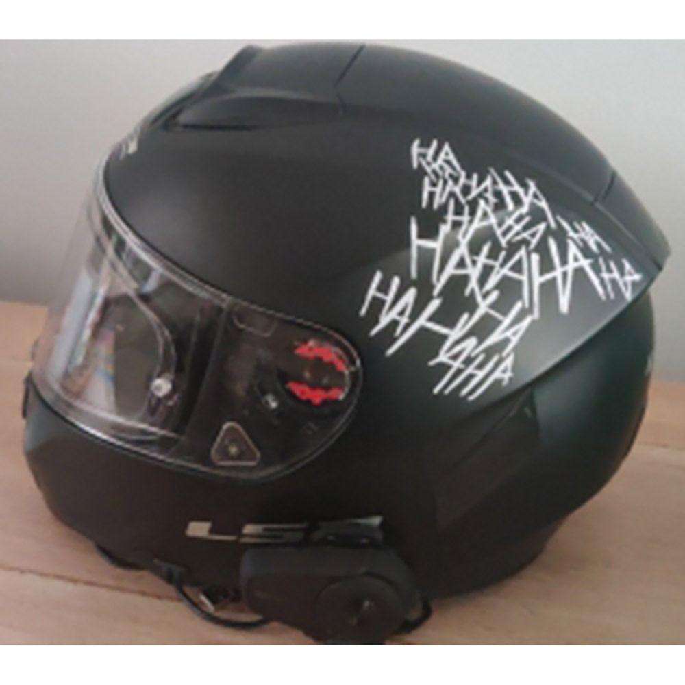 Decor Waterproof Motorcycle Helmet Sticker Electricbike Car Motorbike Scooter Funny Hahaha Decals