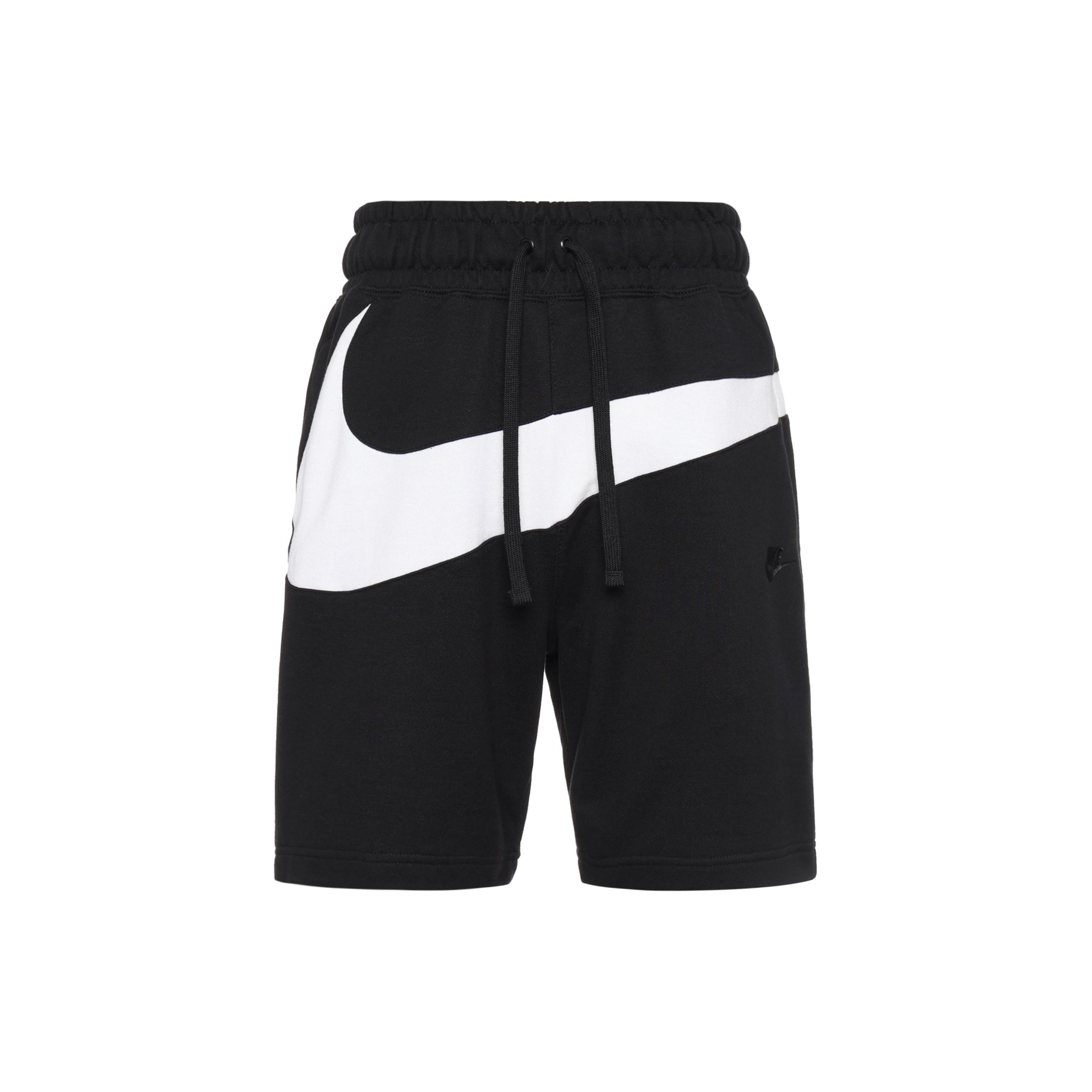 

New Nike BIG SWOOSH SPORTSWEAR FRENCH TERRY SHORTS Black AR3162-010 L