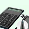 Calculator Portable Folding LCD Writing Board 12 Digits Clear Display Pocket-sized Scientific Calculator