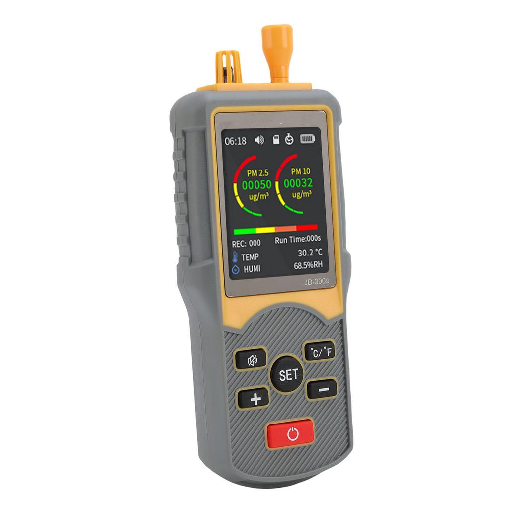 Dust Particle Counter 0.3um 2.5um 10um Counting PM2.5 PM10 Weighing Mode Handheld Air Quality Detector