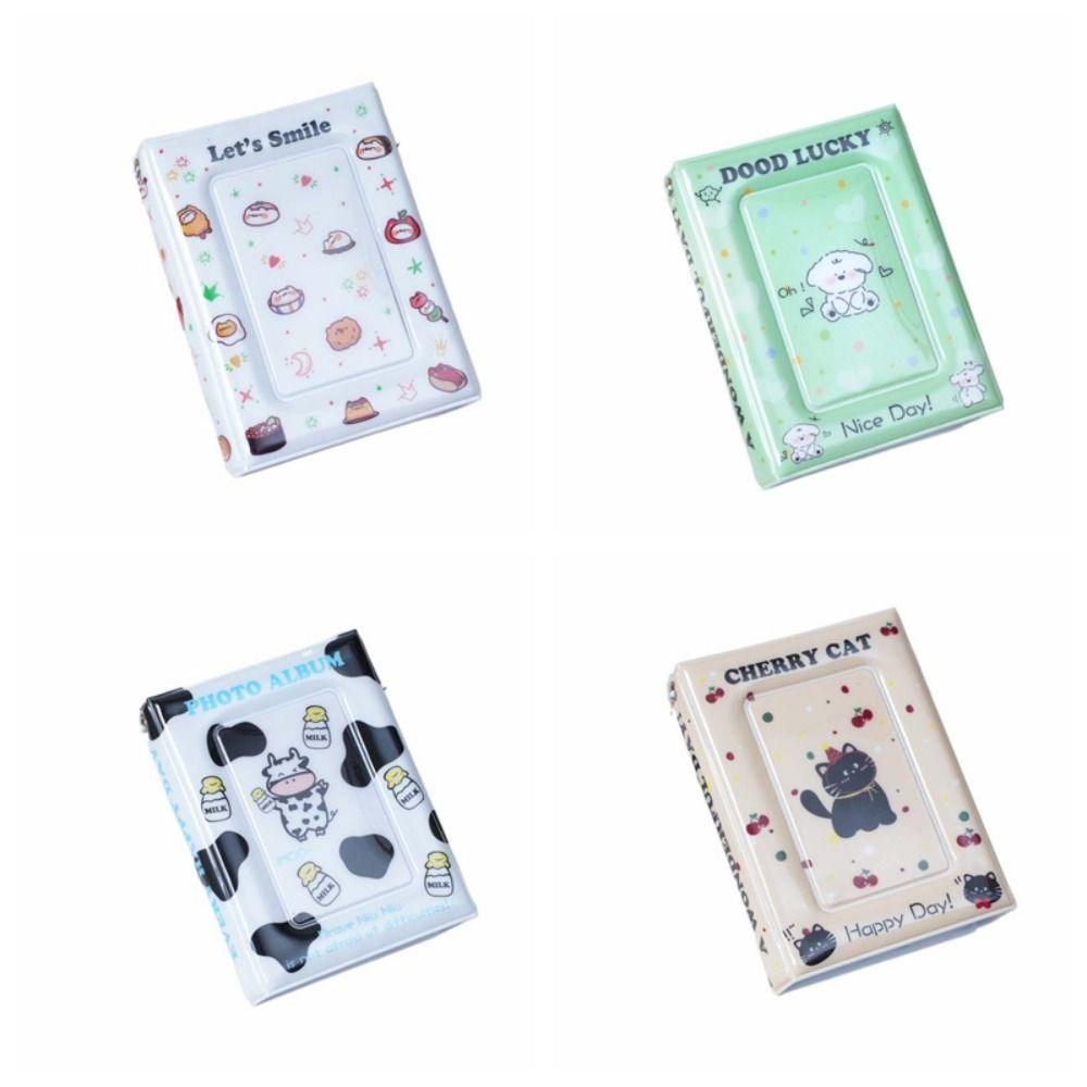 3 Inch Small Card Collection Book Cartoon Animals Picture Storage Holder  Idol Card
