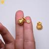 24k Gold-Plated Filigree Lucky Bag Charm Pendant for DIY Jewelry