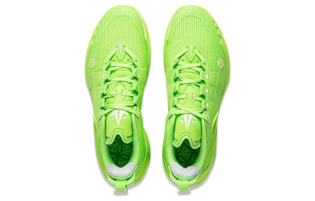Li Ning JB2 Basketball Shoes Men's Low Top Fluorescent Vanilla Green ABAT081-7