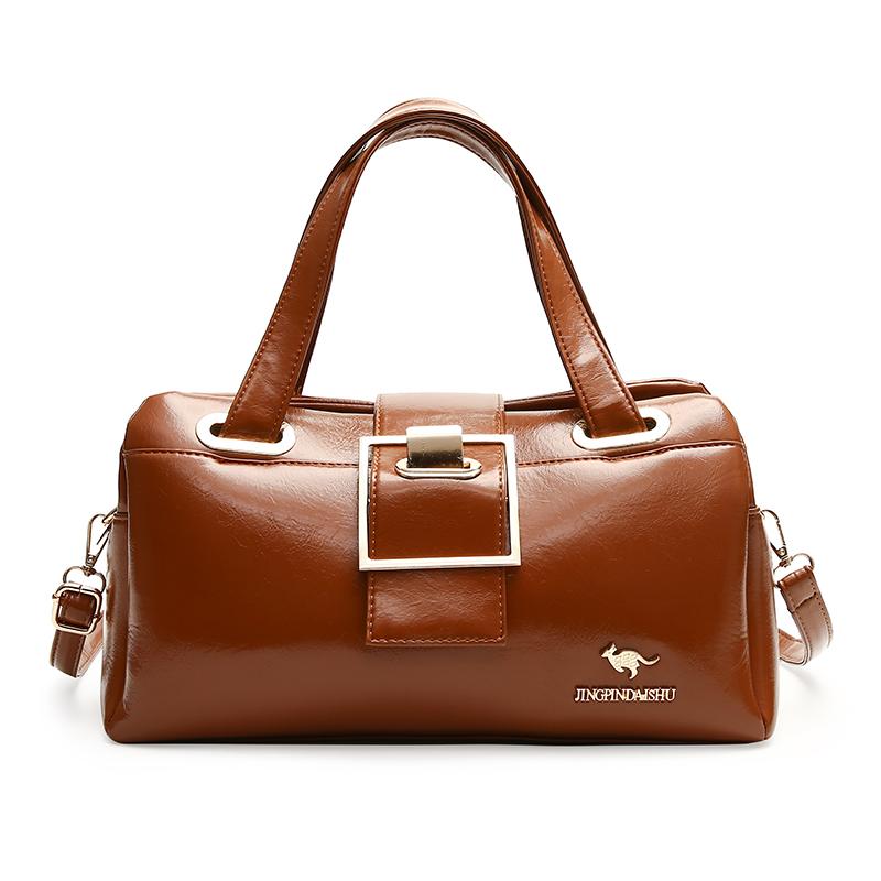 

Women Bag PU Leather Women Handbag Retro Shoulder Bag for Women Large Capacity Multi Layer Pockets Messenger Bags 34cm13cm18cm