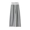 Lace Mesh Patchwork Drawstring Women's Wide-Leg Pants - Spring Comfort, Lazy Style, Versatile & Trendy Sweatpants.
