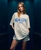 CRISCELO New York Old School T-Shirt Bl_White 20S Oversized Fit