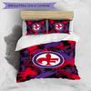 Fiorentina FC Printed 3PCS Bedding Set Breathable Duvet Cover with Pillowcases Decorative Bed Linen for Bedroom Home