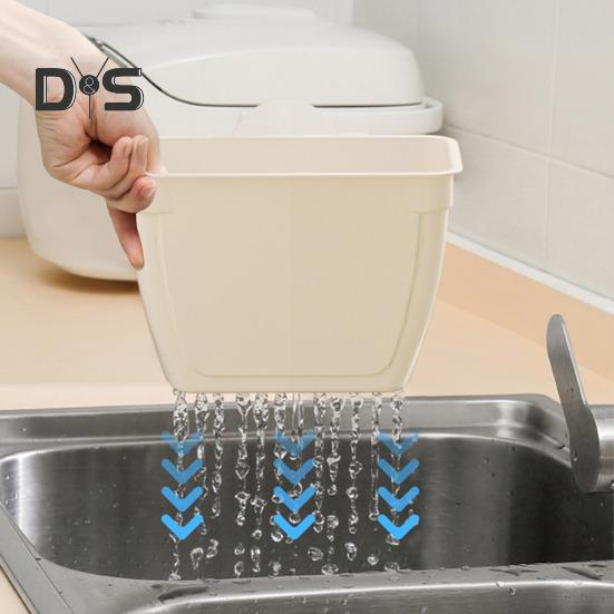 Diskbänksmontering Köksavlopp Sugkoppskorg Stor Kapacitet Enkel Installation Köksbänk Bestickavlopp Redskapssil