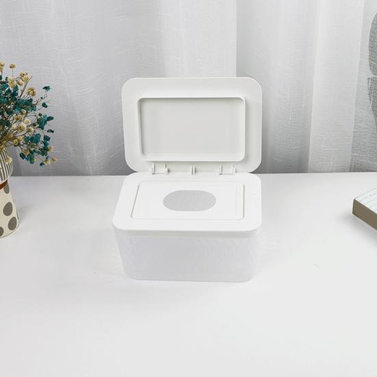 Wipes Dispenser Storage Box Large Capacity Dustproof Moisture Prevention Transparent Design Bathroom Wipes Case Box