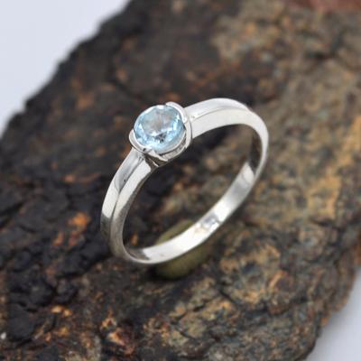 Blue Topaz Gemstone Ring 925 Sterling Silver Jewelry Handmade Ring Statement Ring Jewelry For Women