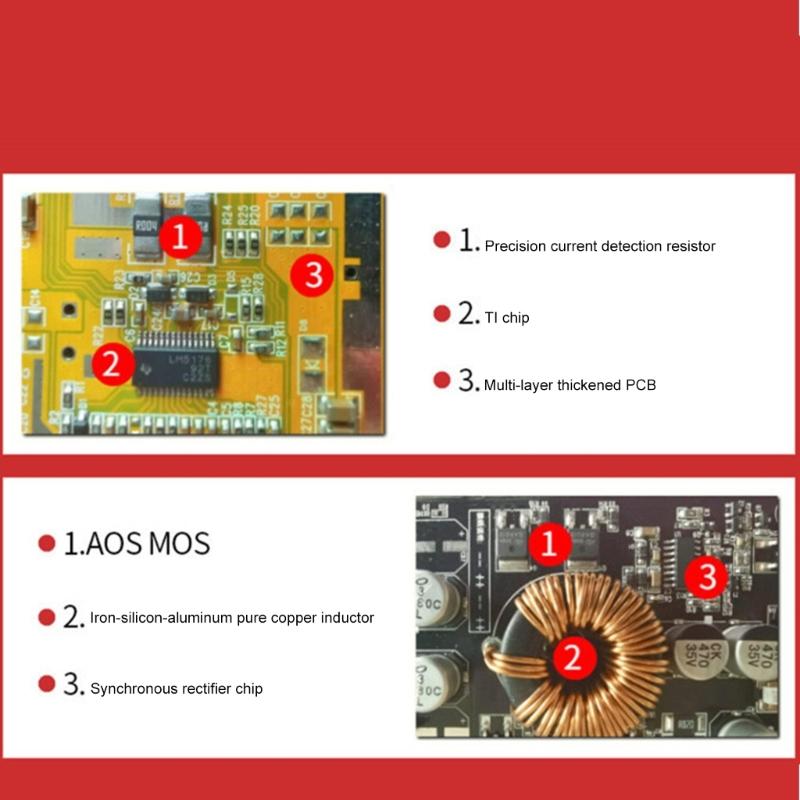 12V to 48V Step Up Converter Car Voltages Stabilizers Voltages Regulator Power Converter for Car Truck Vehicle Enduring