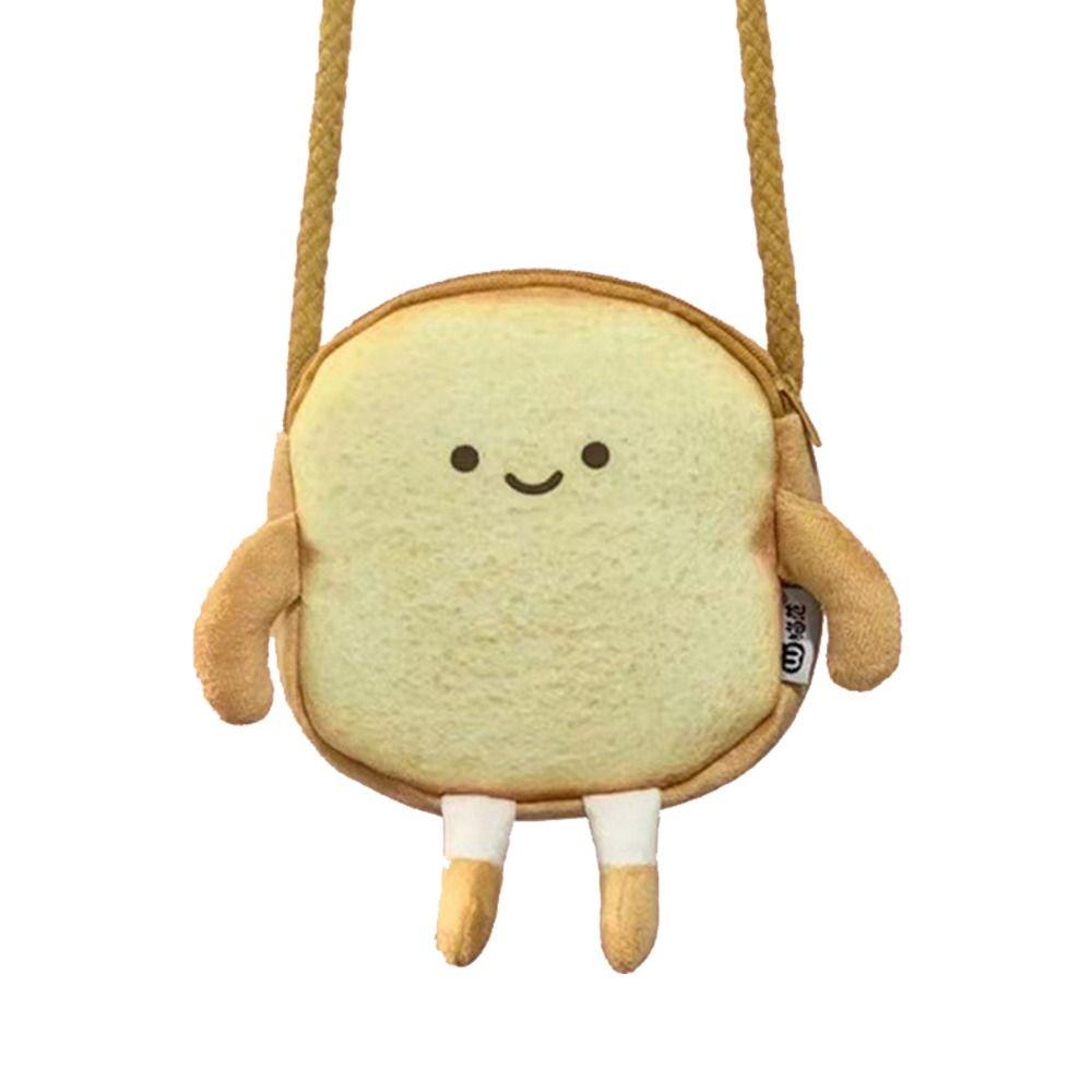 Case School Stationery Handbags Cartoon Toast Purse Bread Coin Bag Cute Casual Tote Card Holder