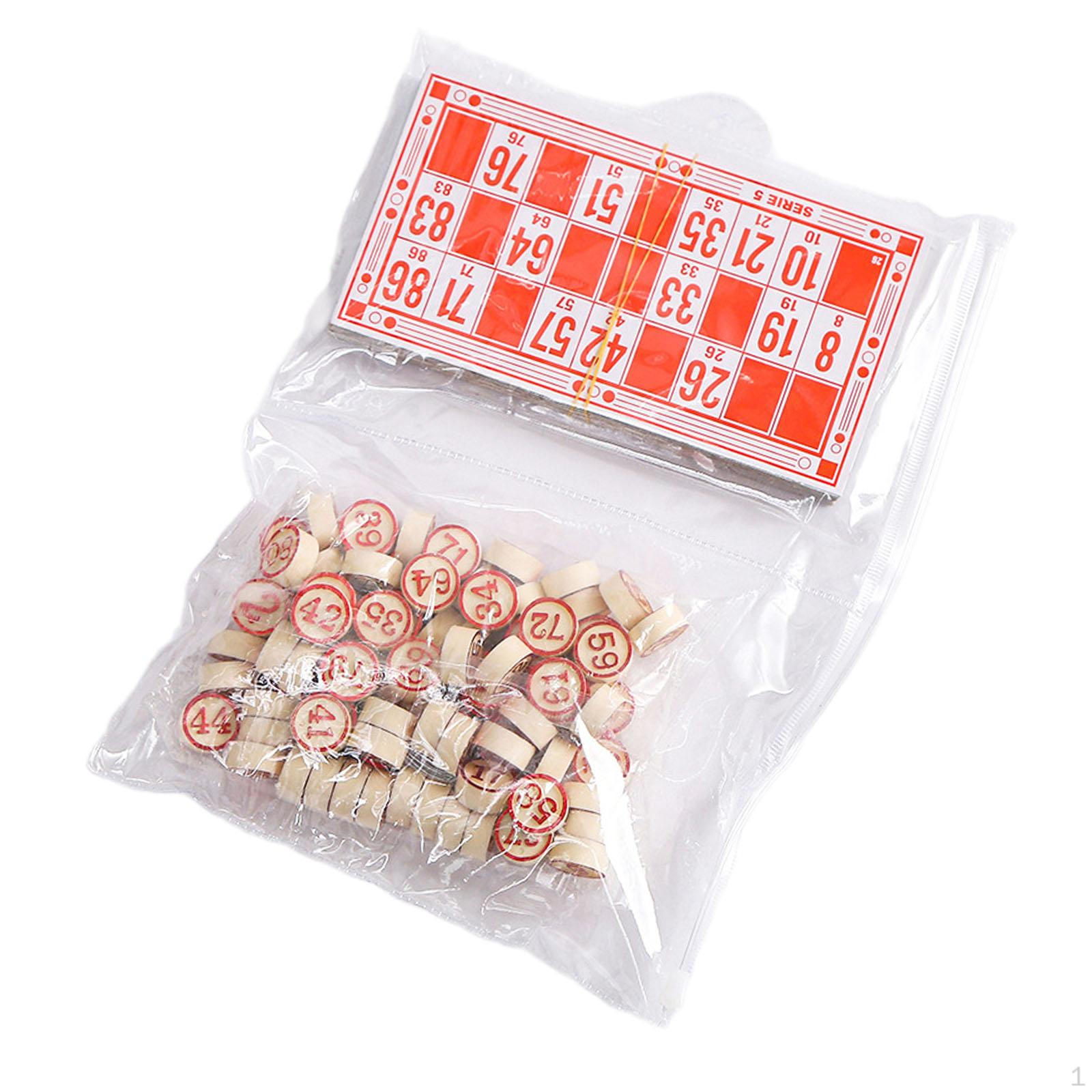 

Класичний дерев яний набір для бінго - весела та навчальна сімейна гра Style B