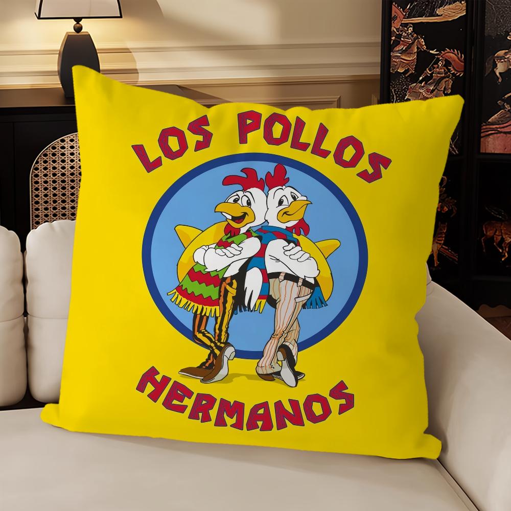 Klasyczny Film Breaking Bad Los Pollos Hermanos Sofa Salon Sypialnia Zagłówek Oparcie Poduszka Kwadratowa Poduszka Poduszka do Drzemki
