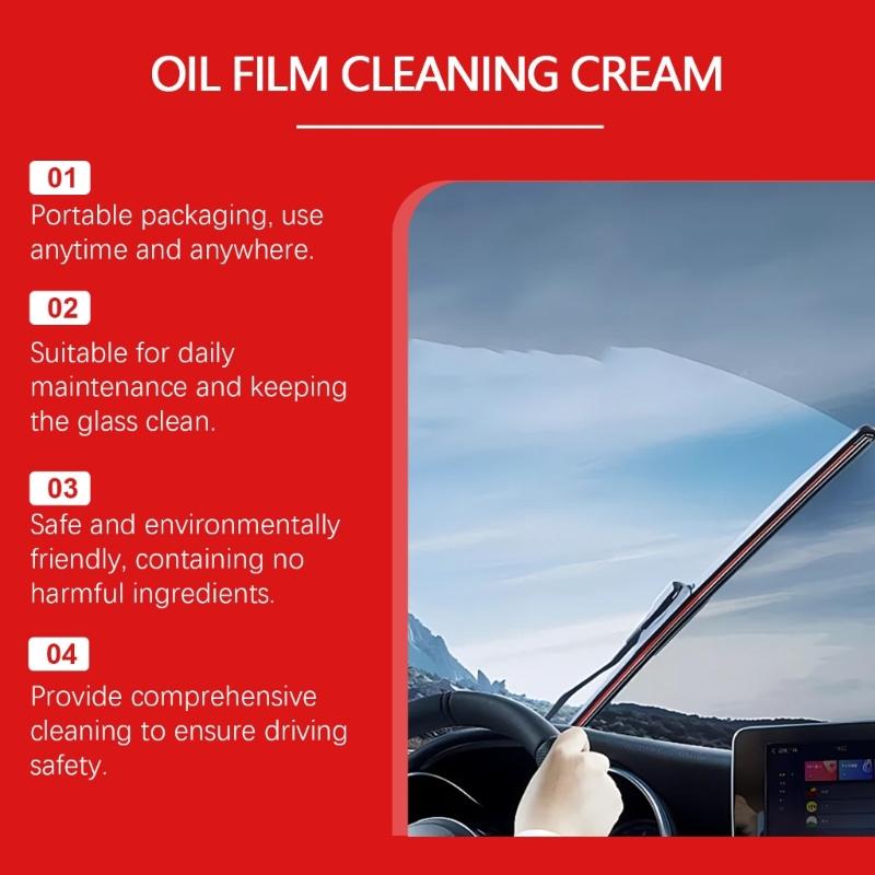 Window Restorer Cleaner Oil Film Remover Cleaning Tool for Rainy Days Enhanced Nighttime Visibility Spotless Windscreen