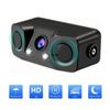 Universal HD Car Rear View Camera 3 In 1 Parking Radar Detector Sensor Waterproof Night Vision LED Light