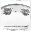 10Inch Double Row Tambourine Round Musical Tambourine Metal Bells Hand Held Percussion Drum with Ergonomic Handle Grip