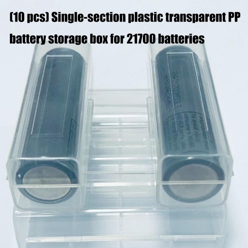 Lightweight Transparent PP Battery Box For 21700Cells Case Easy Carry In Backpack Waterproof And Dustproof Protections