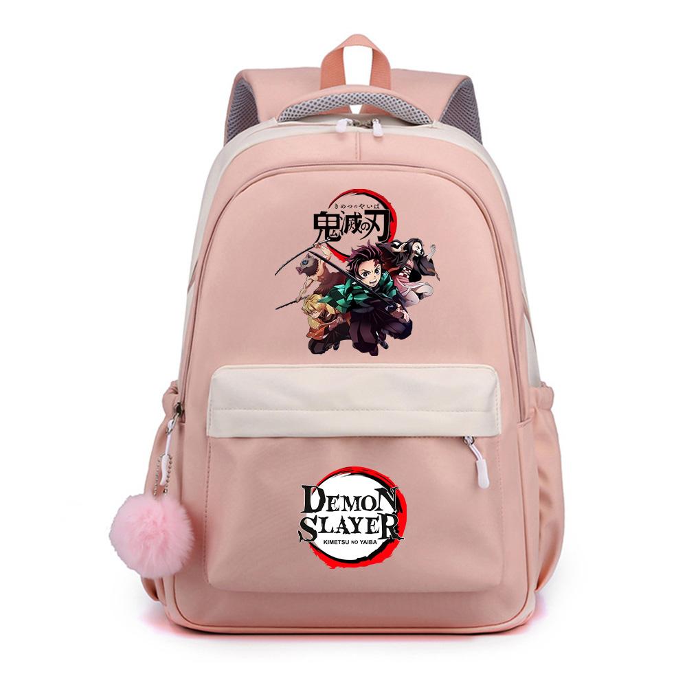 Anime Demon Slayer Printed Backpack for Teenger Student Girl Boy Schoolbag Bookbag Gift Women Large Capacity Waterproof Travel Bag Mochila