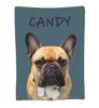 Dog Animal Pattern Blanket Flannel Soft Comfortable Home Blanket Warm Blanket Birthday Holiday Gift