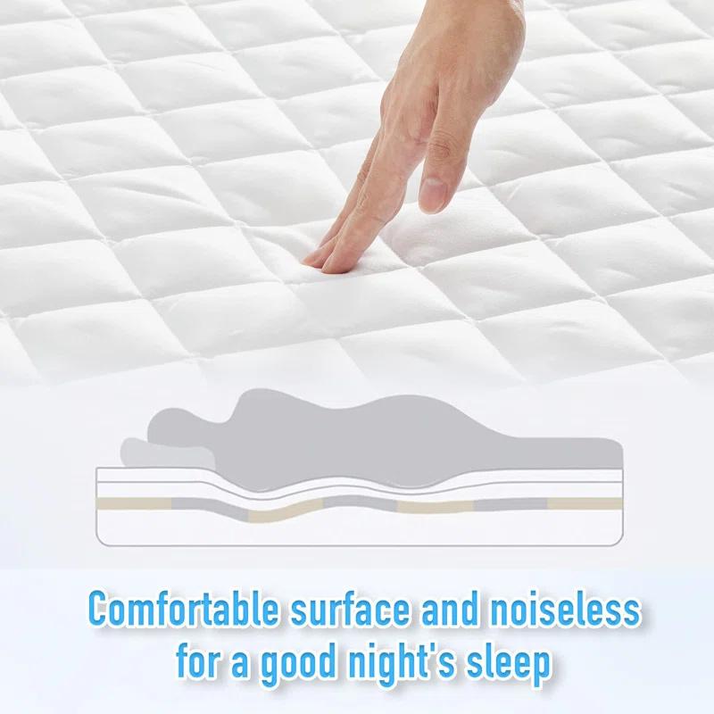 Protège-matelas imperméable Drap-housse, 1 pièce seulement, Résistant à la poussière et aux taches, Isolation de l'urine, Sans taies d'oreiller, Linge de lit minimaliste