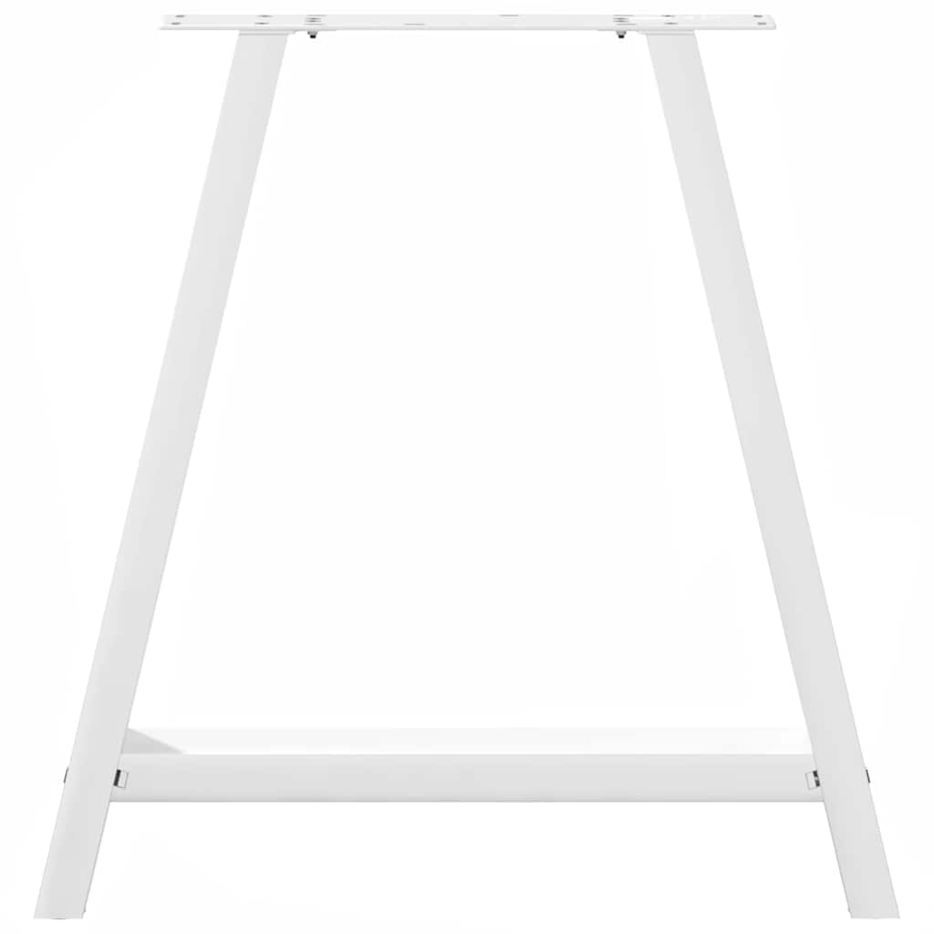 Vidaxl Coffee Table Legs, 2 Pcs, White, 80X(72-73) Cm, Steel