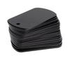 Trendy! 50 Pcs Metal Stamping Blanks Black for Stamping, Engraving Blanks Aluminum Stamping Blanks Keychain Blank Dog Tag