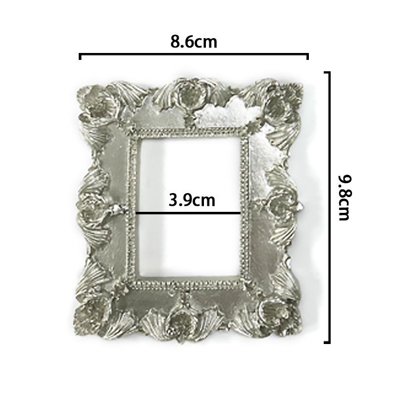 Mini Gold European Style Photo Frame for Still Life & Nail Art Props