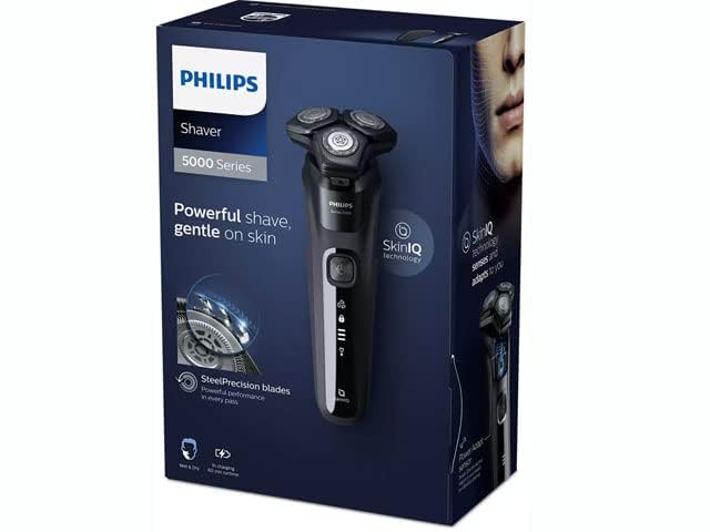 Philips Elektrický holicí strojek Wet & Dry 5000 Series s úložným pouzdrem Black S558830