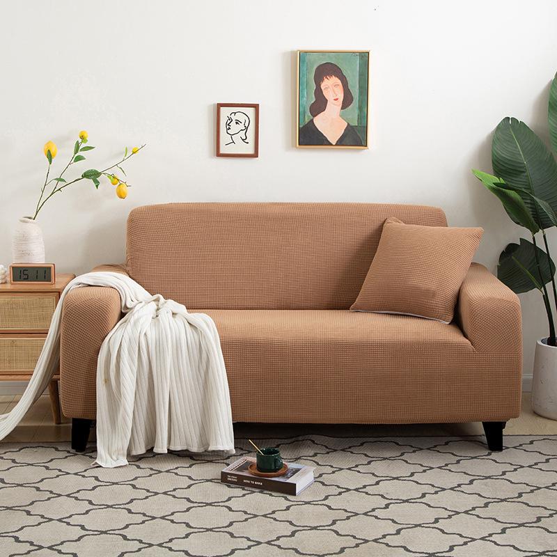 Customizable Corn Flannel Non-Slip Sofa Cushions - Four Seasons Cotton and Linen Cover