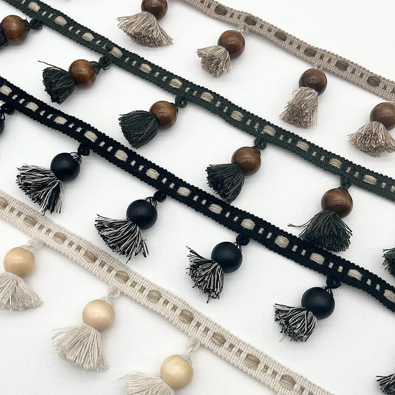 1/2/3M Katoen Franje Kant Trim Sofa Tafelkleed Macramé Kwast Pompom Trim Lint Decor DIY Knutselen Hometextiel Naaiaccessoires