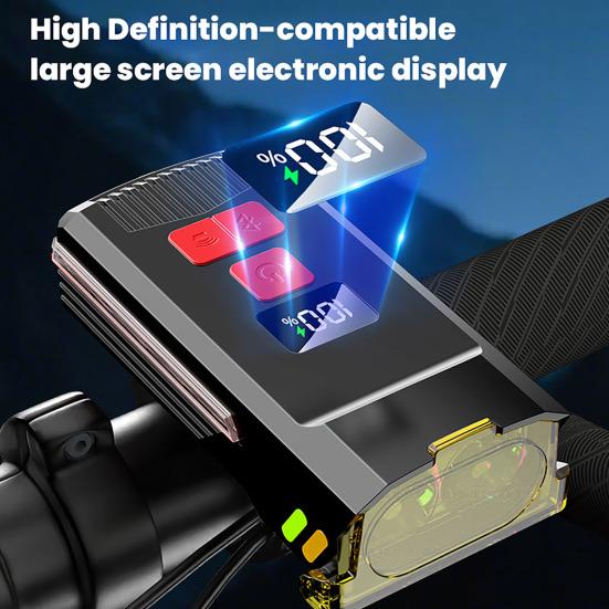 Bicycle Headlight Tail Light Waterproof High Lumens Type-C Rechargeable Universal MTB Road Mountain Bike Night Riding Safety Warning Front Rear Lamp