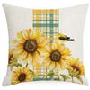 Sunflower Flower Print Pillow Case Sofa Pillow Home Cushion Cover