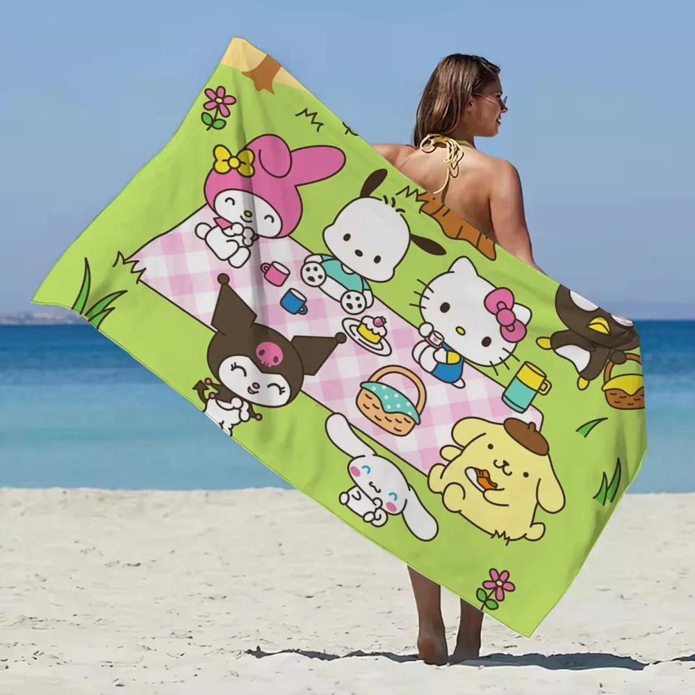 

Hello Kitty Microfiber Towel Trip Quick Dry Towel for Fitness Absorbent Microfiber Sauna Cloth Gym Towels With Designs Fast Home W40*H60(CM)
