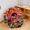 1 PC Automatic Folding Umbrella - Autumn Birdhouse Birds Pattern, Portable & Foldable Design with 8 Ribs, Christmas Birthday Gifts